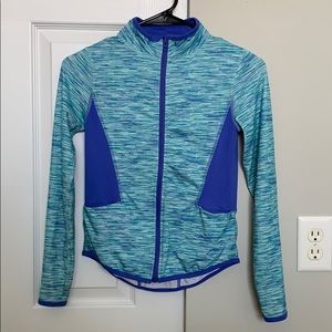 Blue and Purple Girls Zip-up Jacket
